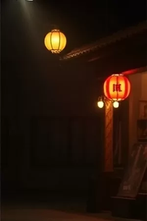 黑胶少年竖版封面，少年抱着黑胶唱片站在街角唱片店门口